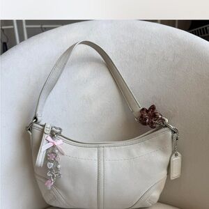 Y2K  Coach mini Cream Shoulder Bag